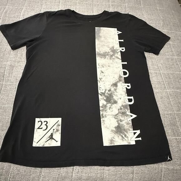 Men’s Air Jordan 23 Black Tshirt Size Medium - Picture 2 of 8